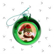 Шар ёлочный стеклянный (зеленый)