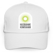 Печать на белой бейсболке 7х10 см